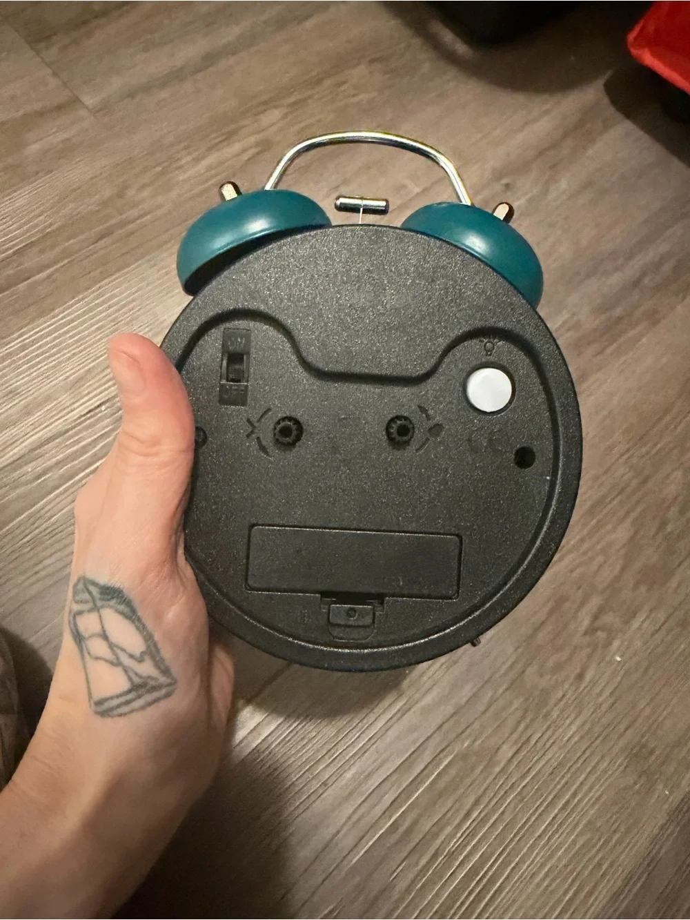 The Nightmare Before Christmas- Forever & Always Teal Twin Bell Alarm Clock